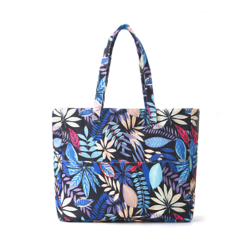 Large-Capacity Beach Travel Hand-Printed Storage Bag