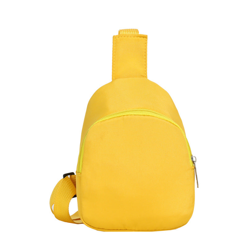 Solid Color Nylon Lightweight Cross-Body Bag