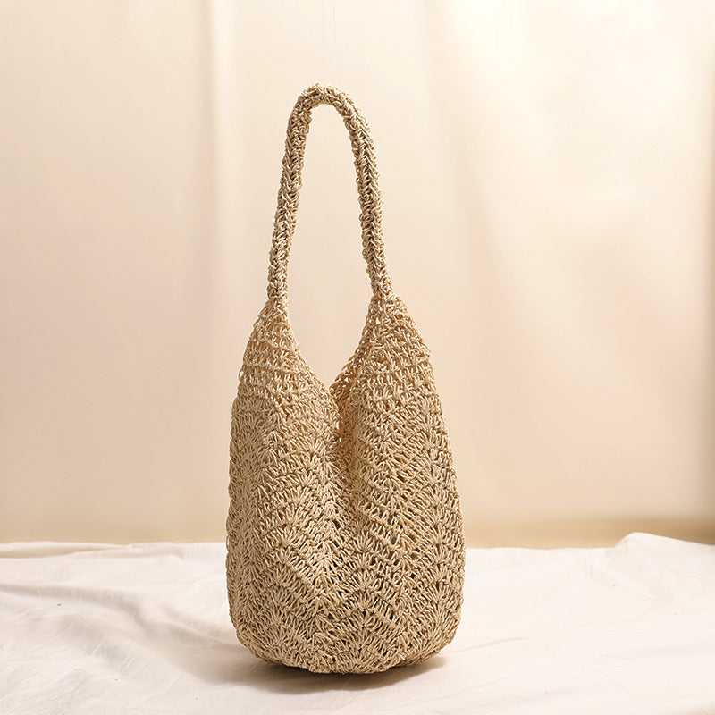 Resort Shoulder Straw Woven Beach Bag
