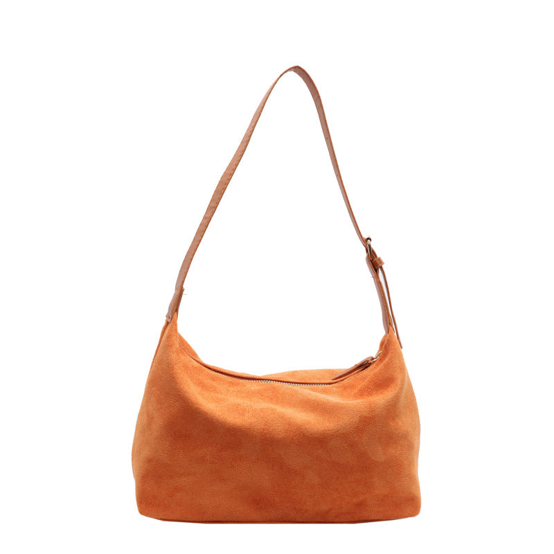 Vintage Crescent Soft PU Leather Baguette Shoulder Bag