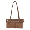 Elegant Vintage Belted Shoulder Bag
