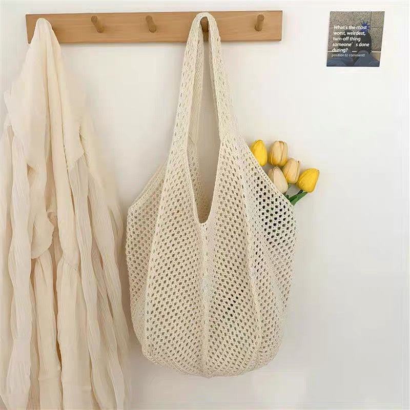 Women Yarn 2026 New Hand Knit Underarm Unique Shoulder Commute Tote Bag