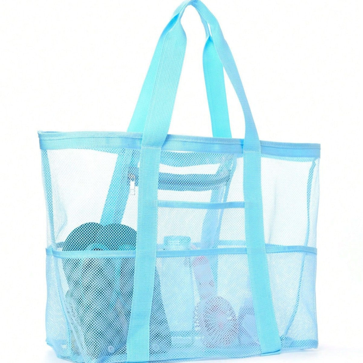 Large Capacity Mesh Beach Swimsuit Storage Bag