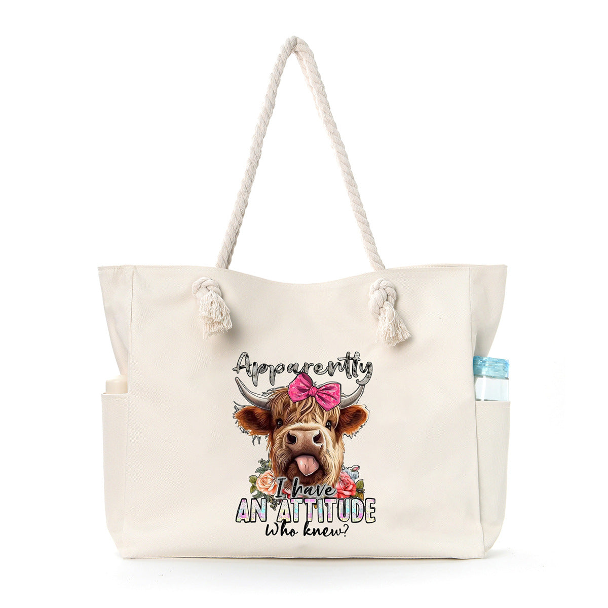Women Large Capacity Beach Canvas Underarm Bag