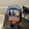 High-End Ethnic Woven Bucket Shoulder Bag