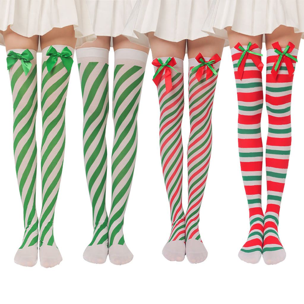 Halloween Faux Blood Splatter Thigh-High Socks