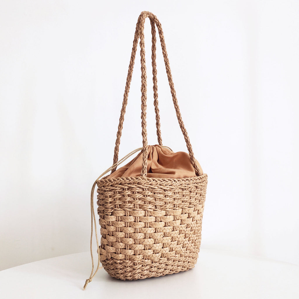 Straw Rattan Woven Beach Vacation Shoulder Bag