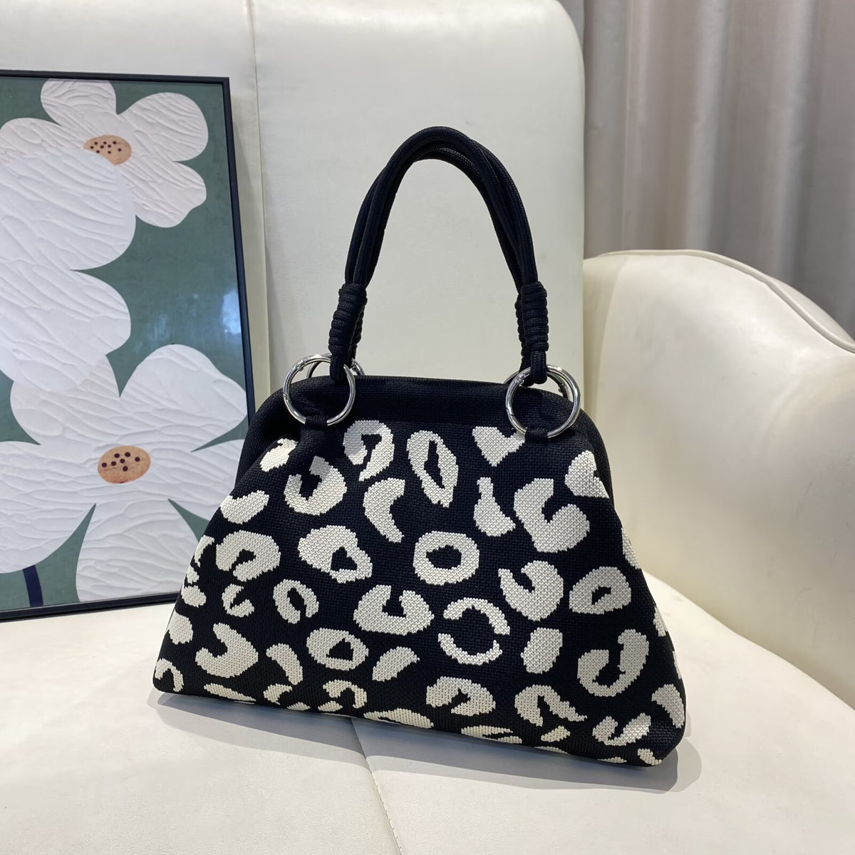 Black Tote Bag color view