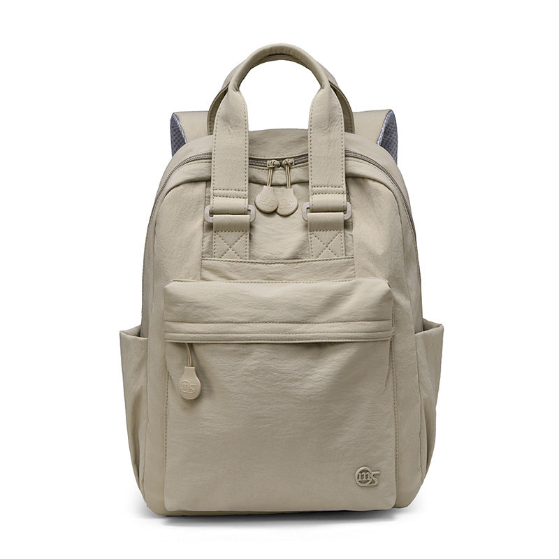 Solid Color Large Capacity Lightweight Commuting Backpack