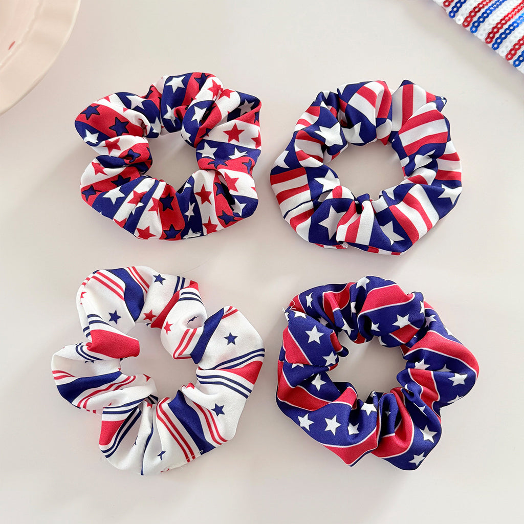 American Independence Day Star Stripe Hair Tie