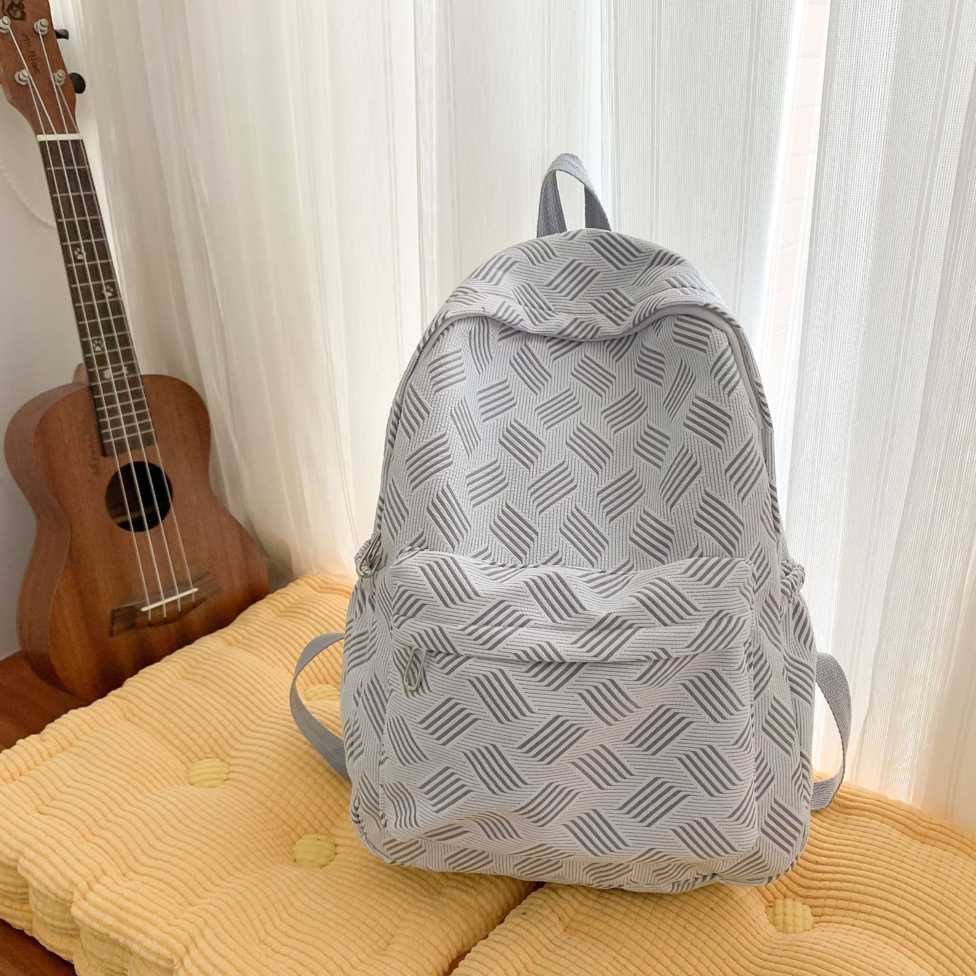 Women Dopamine Large Capacity Backpack, Simple Student School Bag
