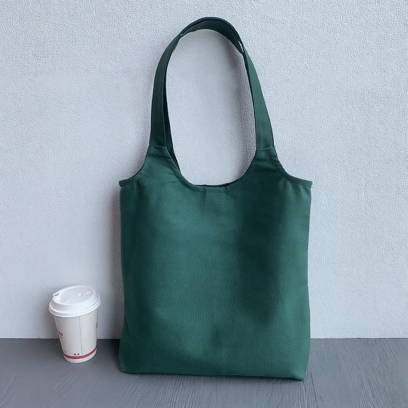 2026 Solid Color Blank Canvas Tote Bag