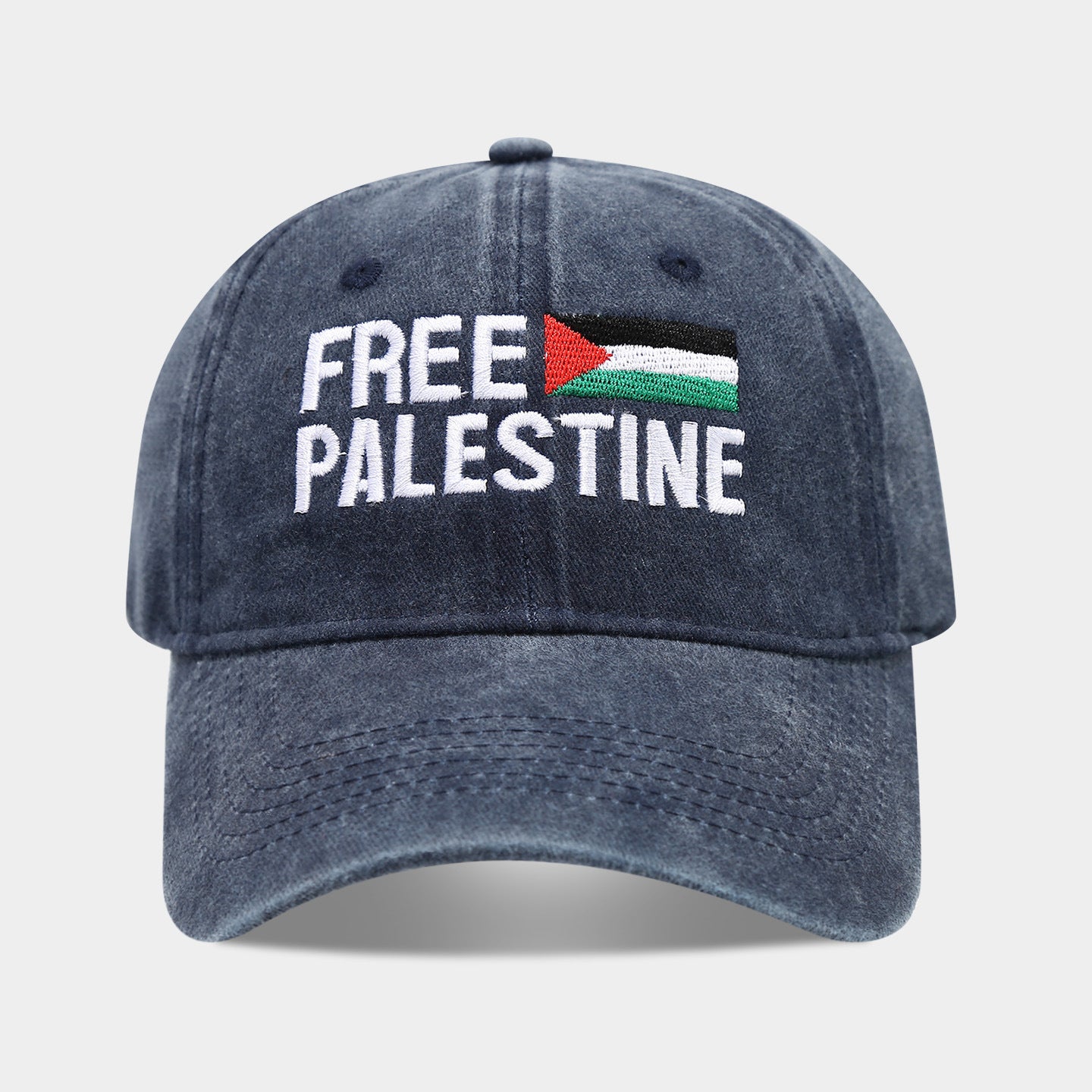 World Cup Flag Embroidered Black Baseball Cap