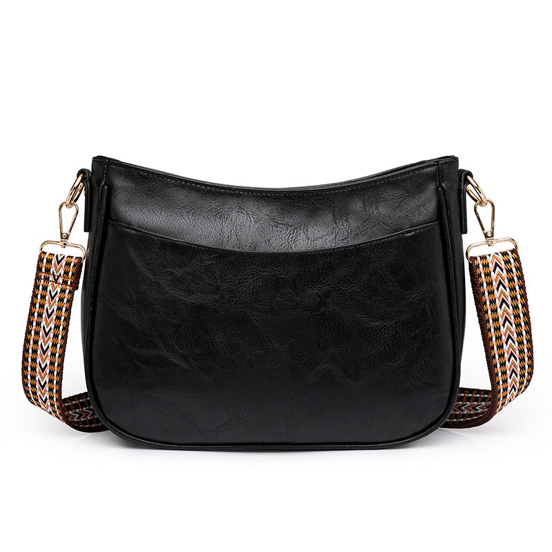 Women Soft Leather Shoulder Bag, Retro Large Capacity Crossbody Armpit Bag