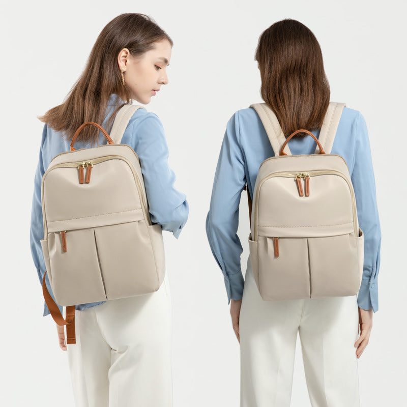 Casual Commuting Multifunctional Backpack Women'S 15-Inch Computer Backpack 2026 Spring Versatile Simple Large Capacity Travel Bag