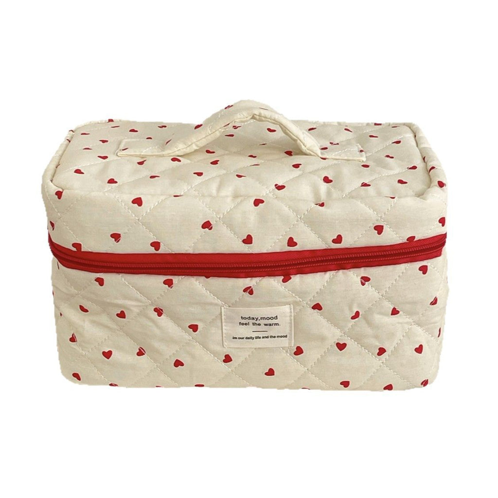 Red Love Large Capacity Toiletry Bag