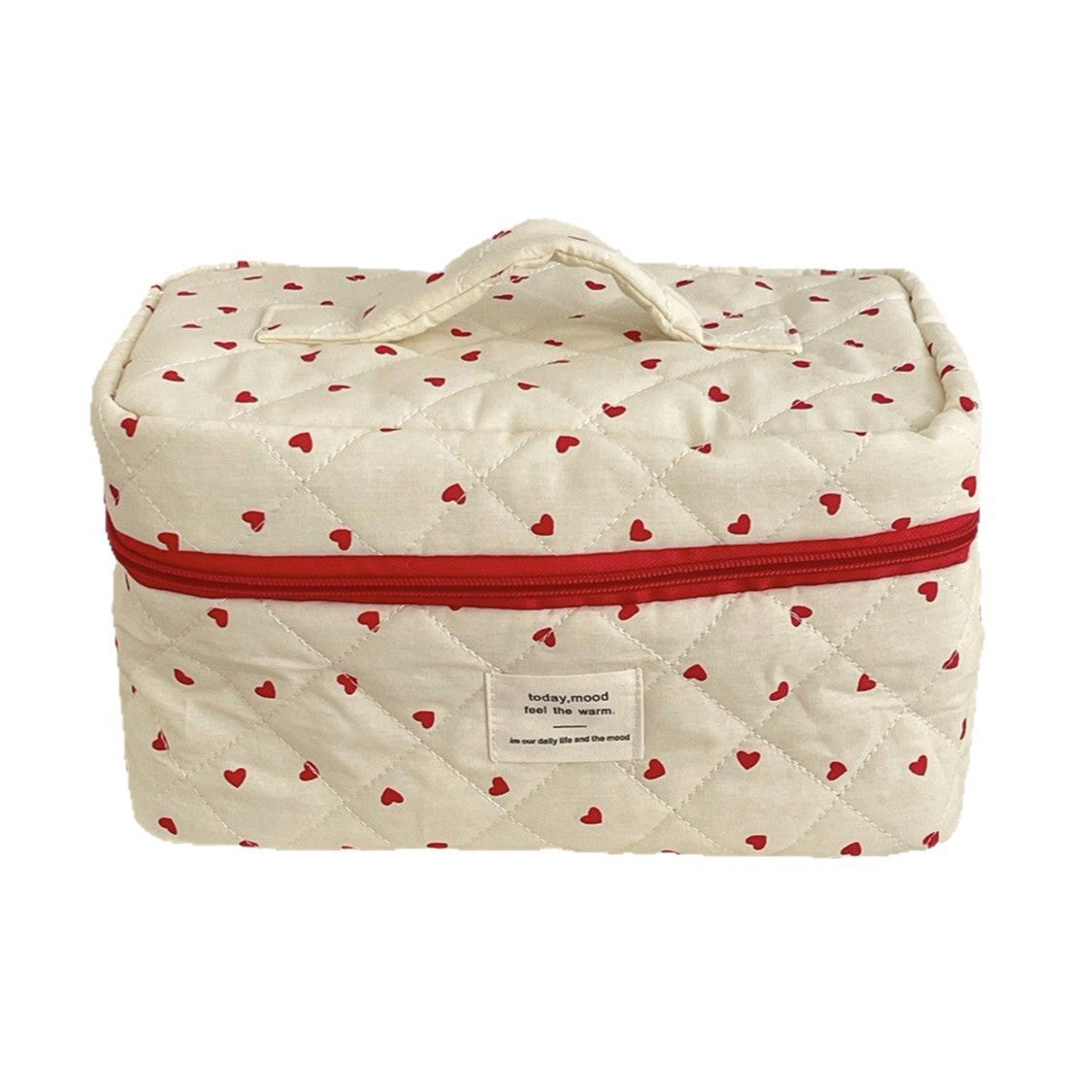 Red Love Large Capacity Toiletry Bag
