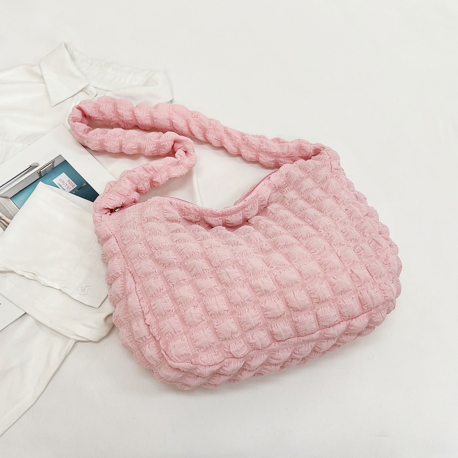 Bubble Flower Large Capacity Crossbody Bag