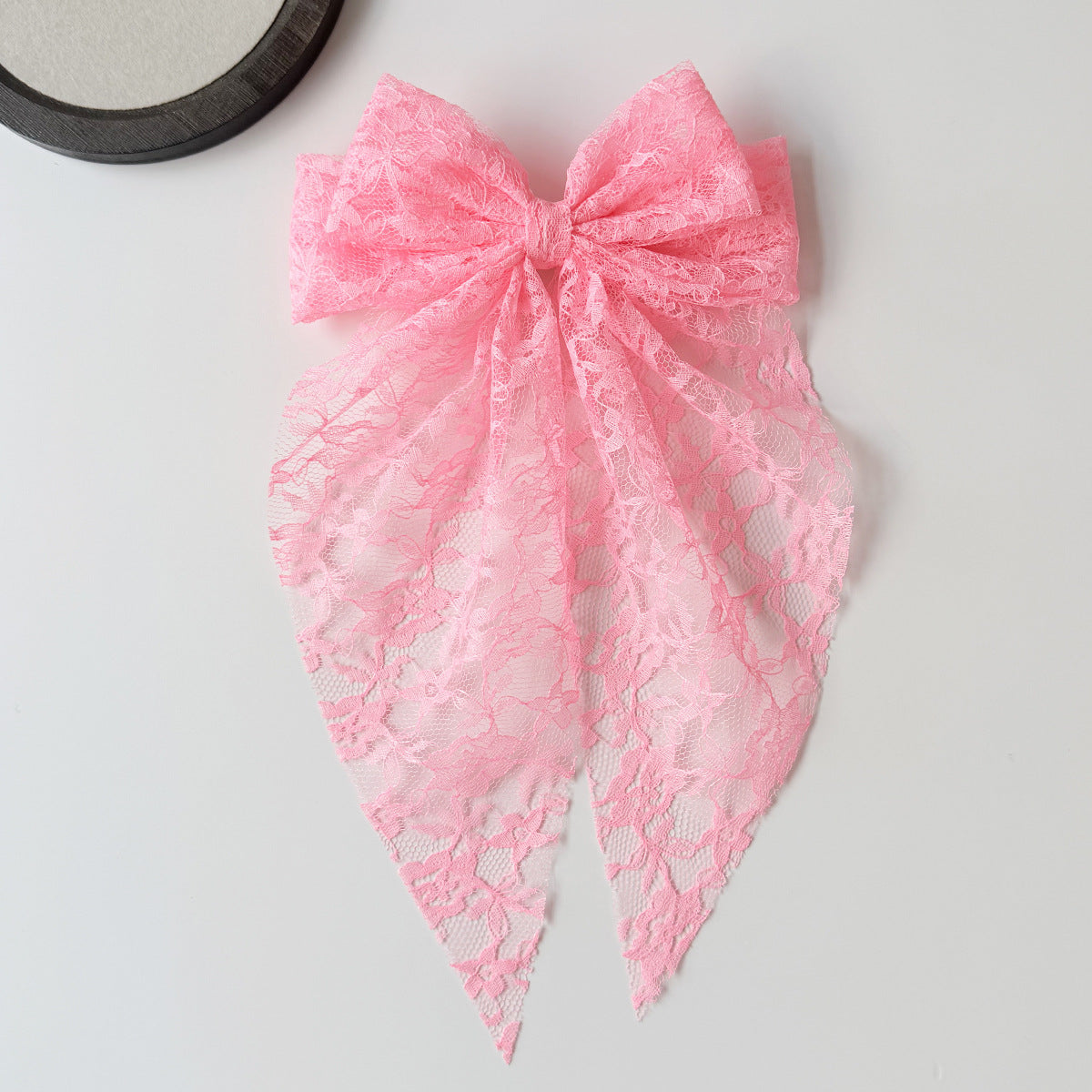 Elegant Lace Bow Spring Hair Clip