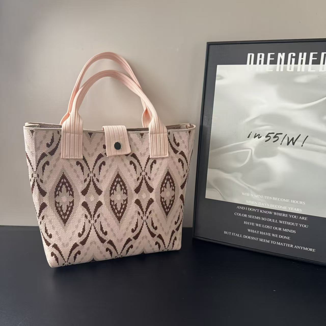 Ethnic Drawstring Bucket Shoulder Bag