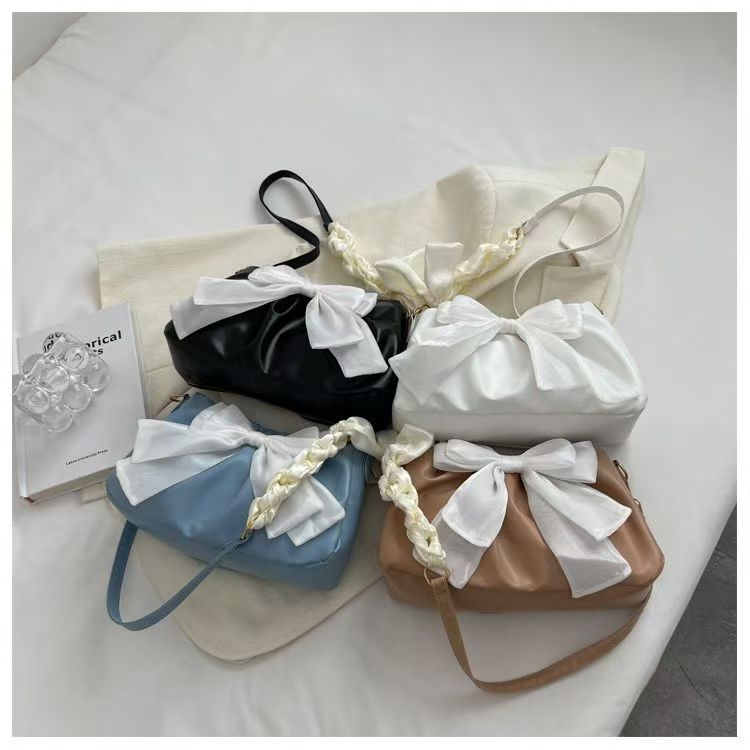 Hobo Purse Chain Strap Ruched Shoulder Handbag for Everyday