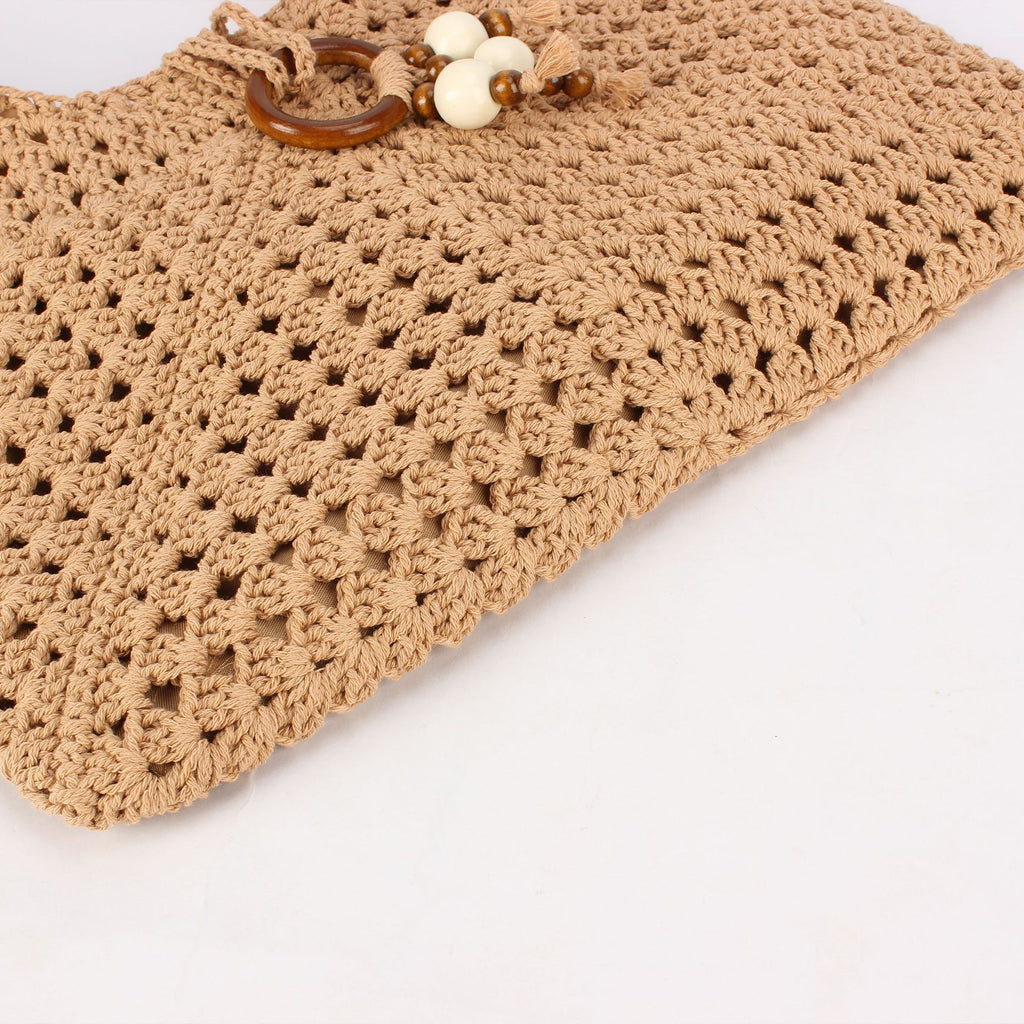 Women 2026 Hollow Woven Shoulder Bag, Casual Vacation Commute Bag