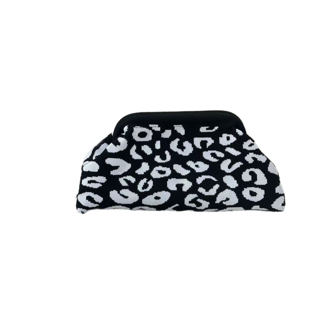 Assorted Geometric Patterns Soft Knit Clutch Bag