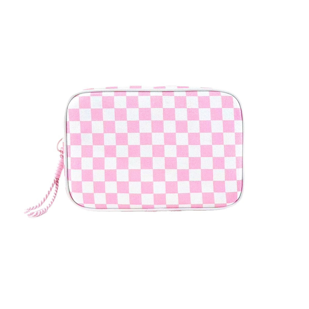 Checkerboard Large-Capacity Waterproof Travel Clutch Bag