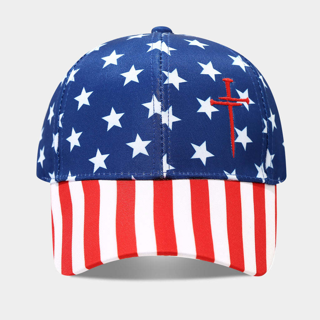 Independence Day Striped Star Baseball Cap
