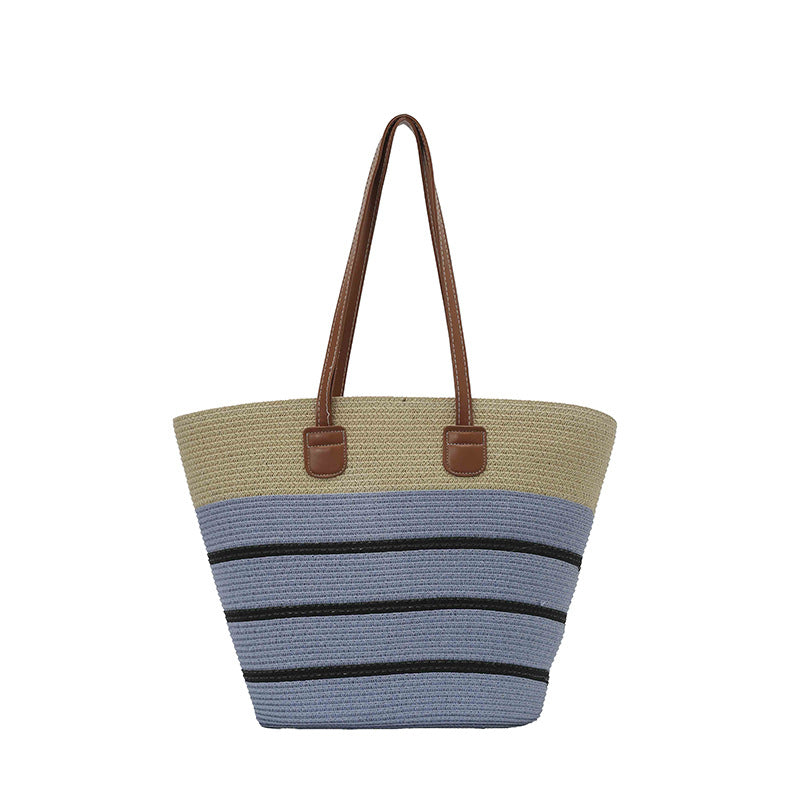 Women Straw 2026 Spring Woven Handbag Rattan Crossbody Large Tote Bag