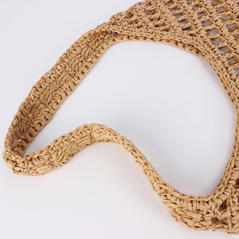 Women Hollow Woven Large Capacity Casual Beach Vacation Bag