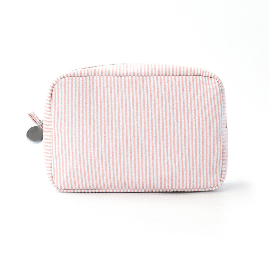 Cross-Border Seersucker Cosmetic Bag Indian Style Striped Portable Storage Bag Mississippi Popular Travel Storage Bag