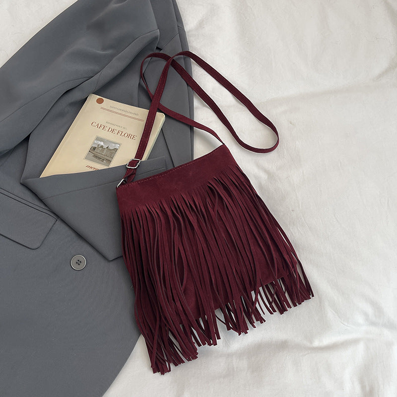 Women Tassel Crossbody Shoulder Bag