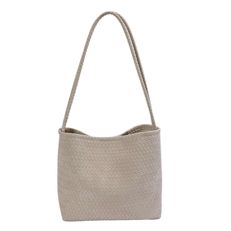 Minimalist Retro Woven Texture Shoulder Bag