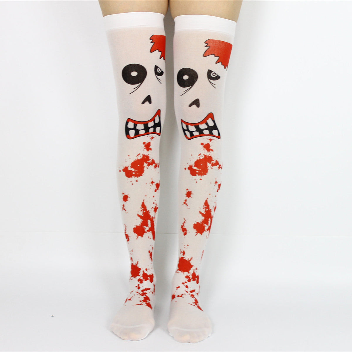 Christmas Halloween Party Knee high Socks Cosplay Apparel Accessories