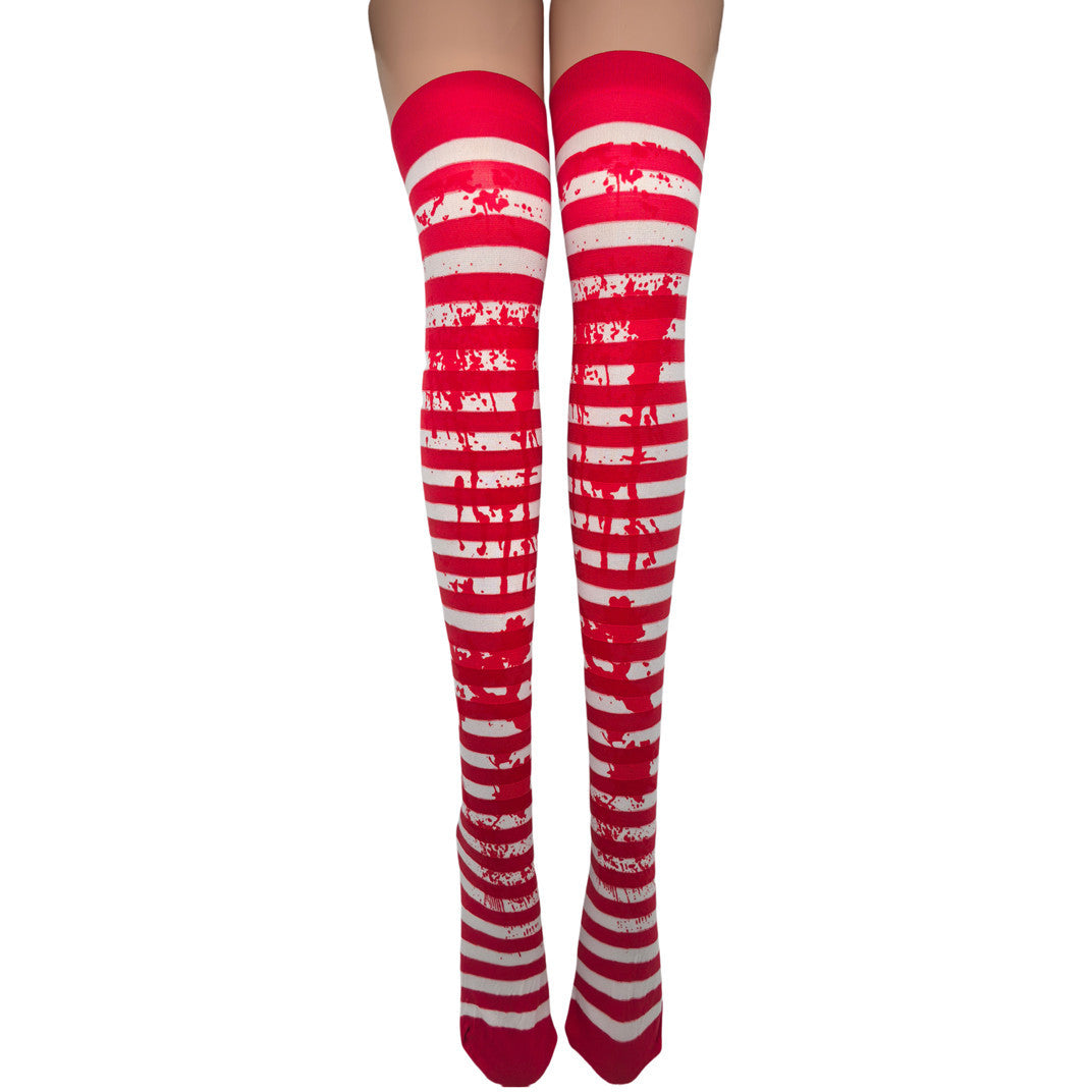 Christmas Halloween Party Knee high Socks Cosplay Apparel Accessories