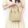 Nordic Retro Hand-Woven Mini Straw Beach Bag