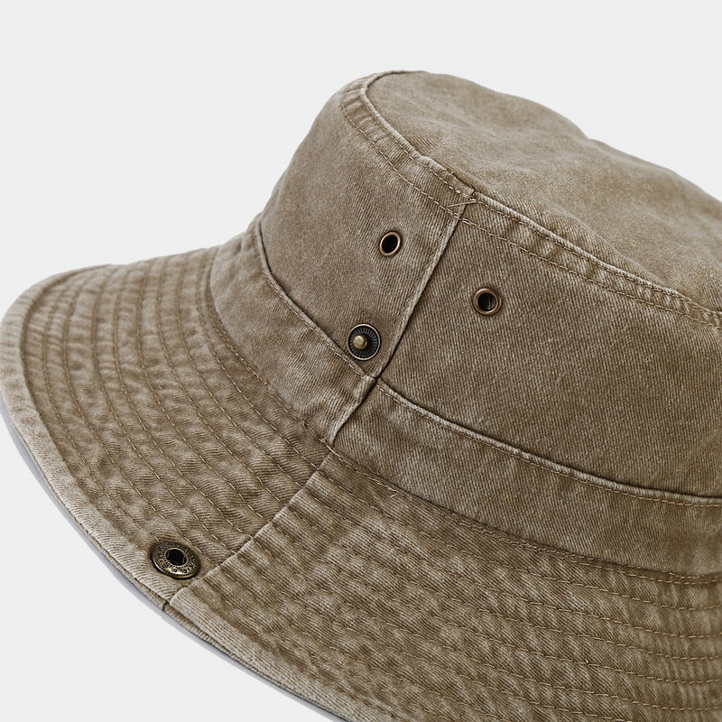 Spliced Large Brim Washed Fishing Hat