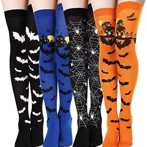 Christmas Halloween Party Knee high Socks Cosplay Apparel Accessories