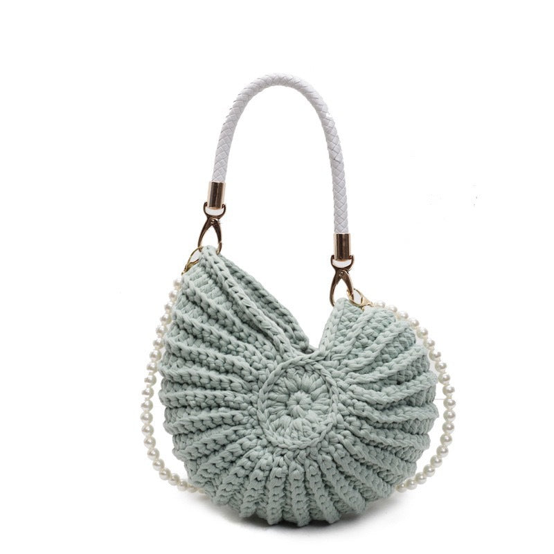Hollow Knitted Large Capacity Wool Beach Tote Bag
