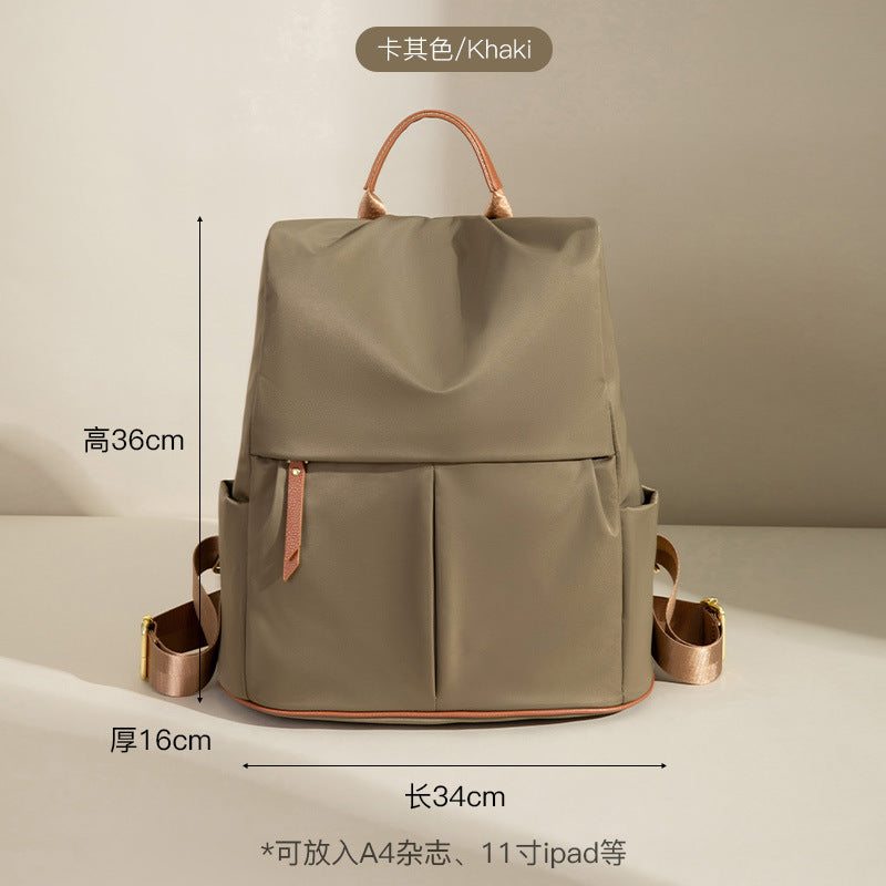 Lightweight Anti-Theft Backpack For Women 2026 New Fashion Travel Large Capacity Oxford Cloth Nylon Casual Women'S Backpack