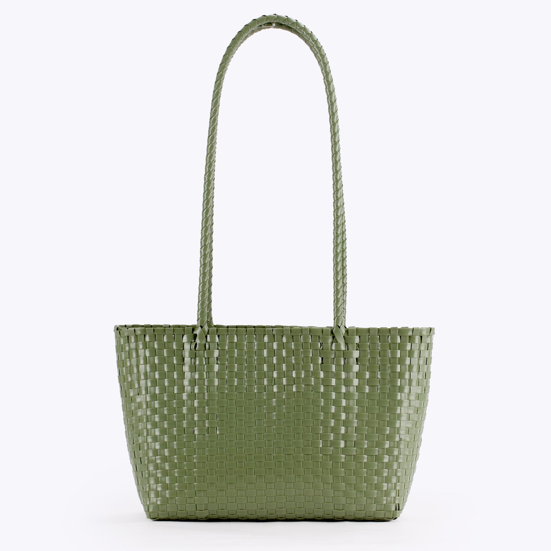 Colorful Lightweight Woven PVC Shoulder Tote Bag