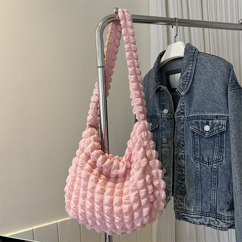 Bubble Flower Large Capacity Crossbody Bag