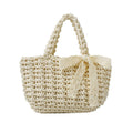 Pastoral Bow-Tie Vegetable Basket Women Beach Handbag
