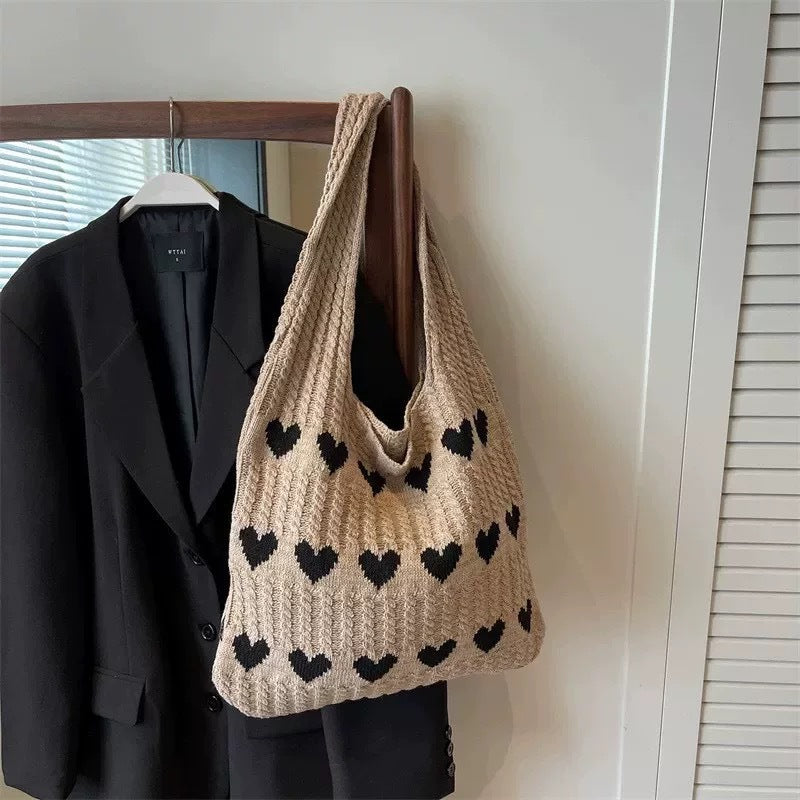 Women Yarn 2026 New Hand Knit Underarm Unique Shoulder Commute Tote Bag