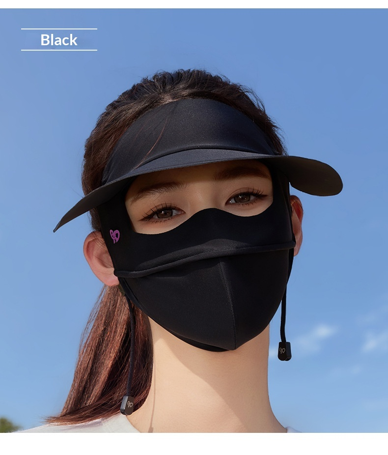 Sun Face Ice Silk Sun Protection Mask For Women