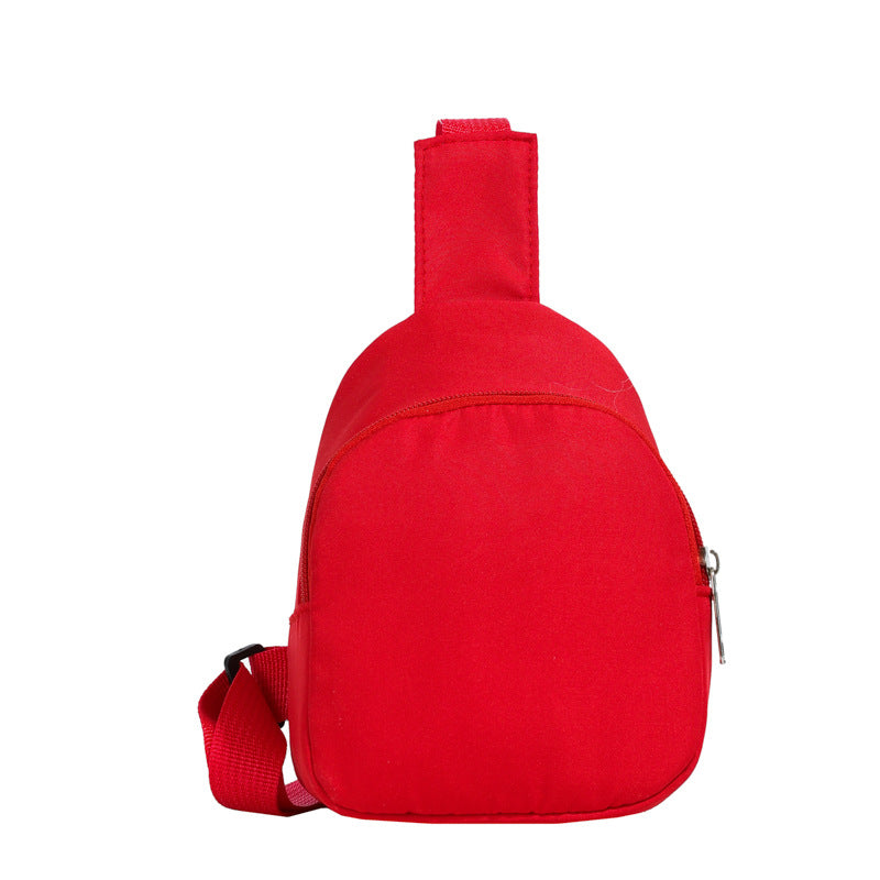 Solid Color Nylon Lightweight Cross-Body Bag