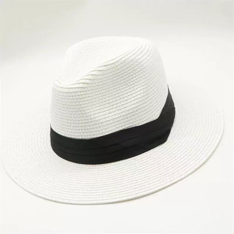 Unisex Summer Wide Brim Sun Protection Panama Beach Hat