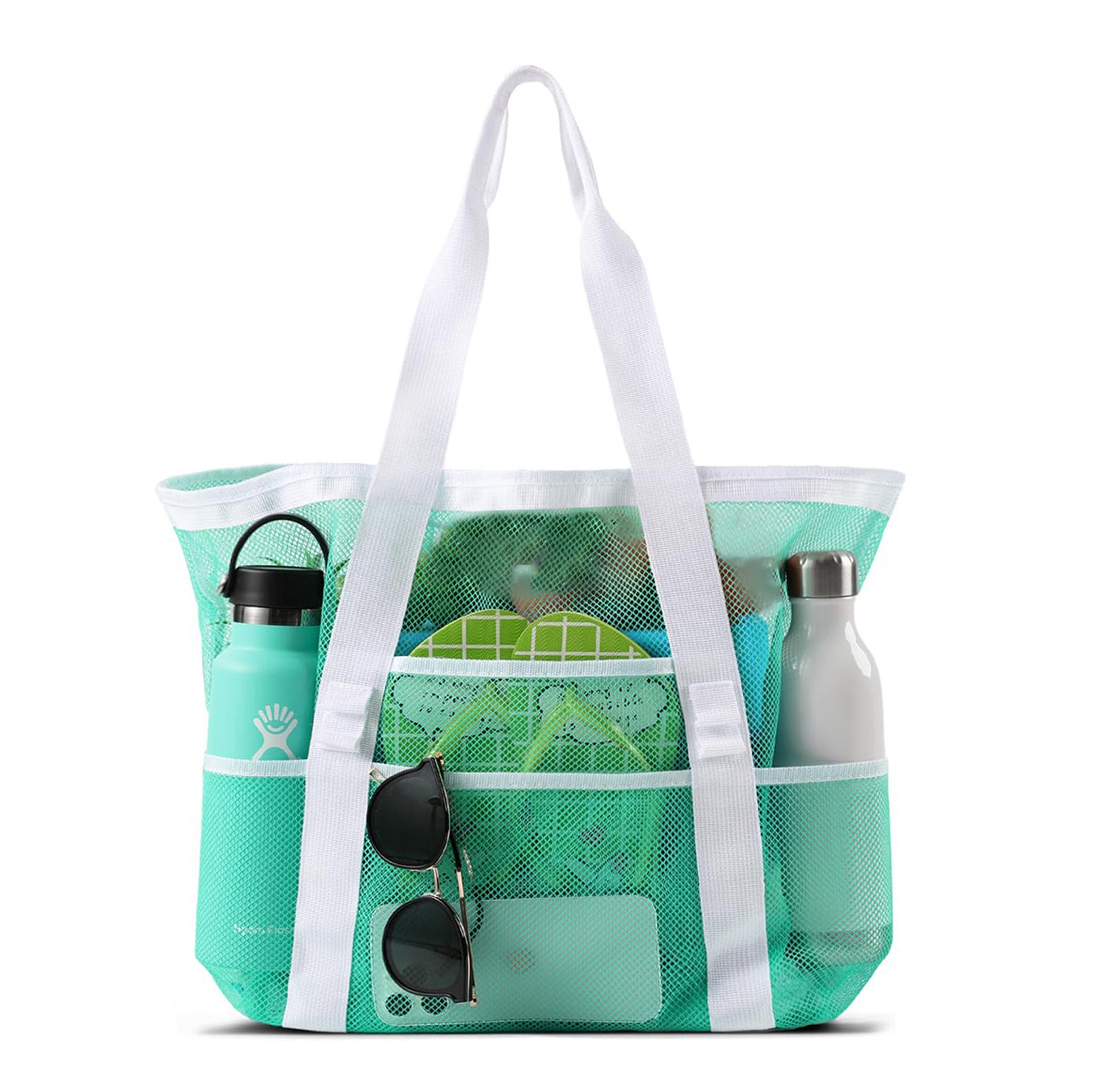 Large Capacity Mesh Beach Swimsuit Storage Bag