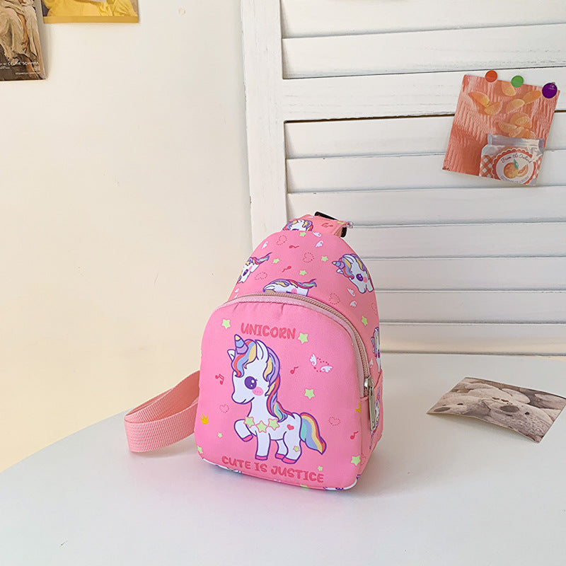 Solid Color Nylon Lightweight Cross-Body Bag